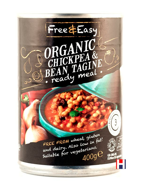 Chickpea & Bean Tagine, Organic 400g (Free & Easy)