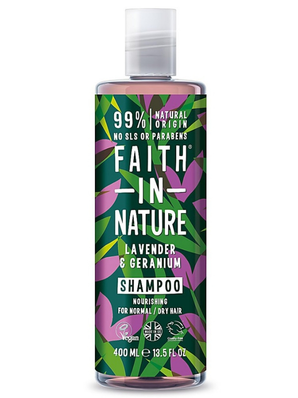 Lavender & Geranium Shampoo 400ml (Faith in Nature)