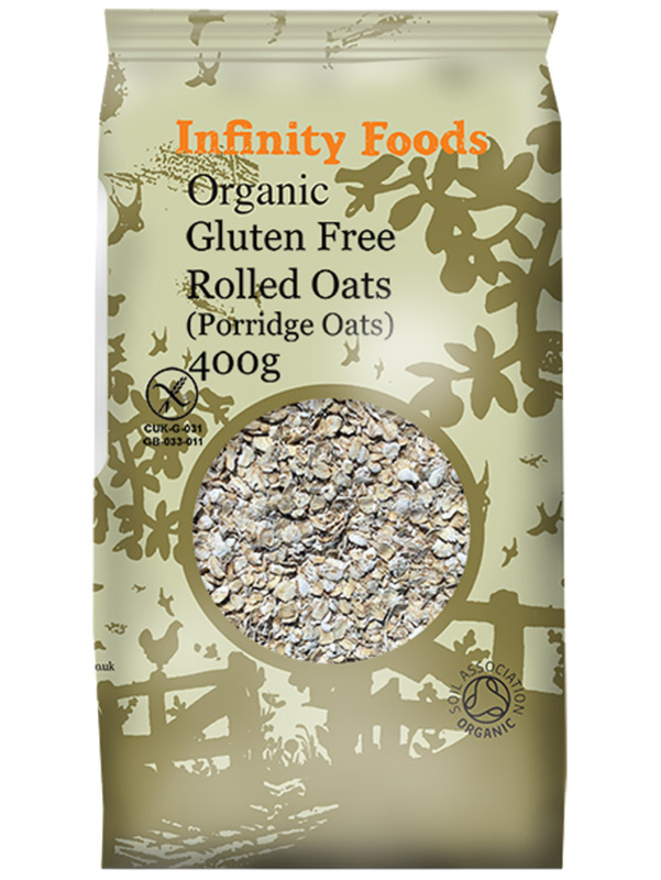 Porridge Oats, Gluten Free, Organic 500g (Infinity Foods) Healthy