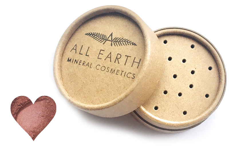Mineral Blusher Peach, Eco Pot 4g (All Earth Mineral Cosmetics)