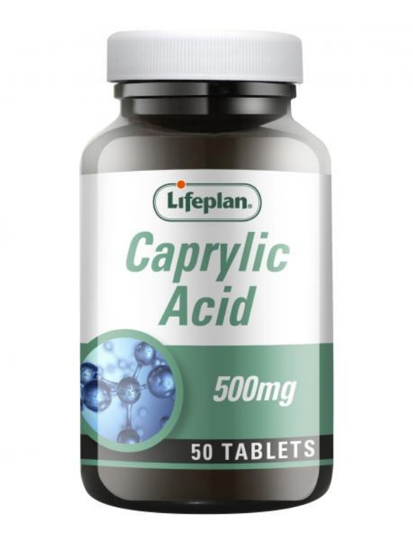 Caprylic Acid 50 Tablets (Lifeplan)