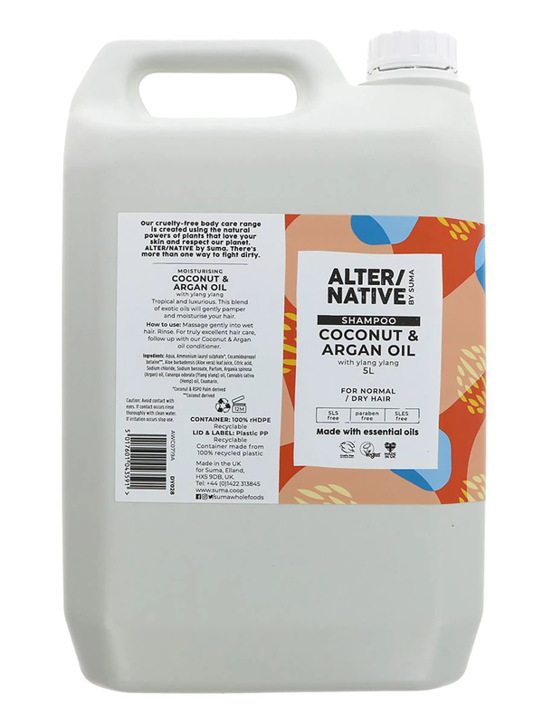Coconut and Argan Oil Shampoo 5L (Alter/Native)