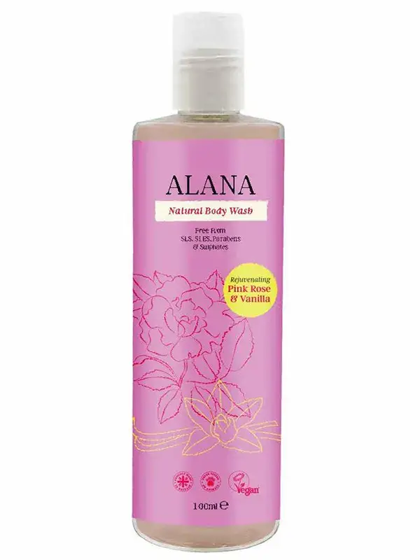 Rose and Vanilla Body Wash Travel Size 100ml (Alana) Healthy Supplies