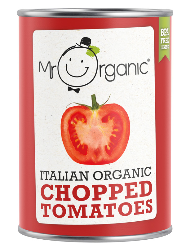 Chopped Tomatoes, Organic 400g (Mr Organic)