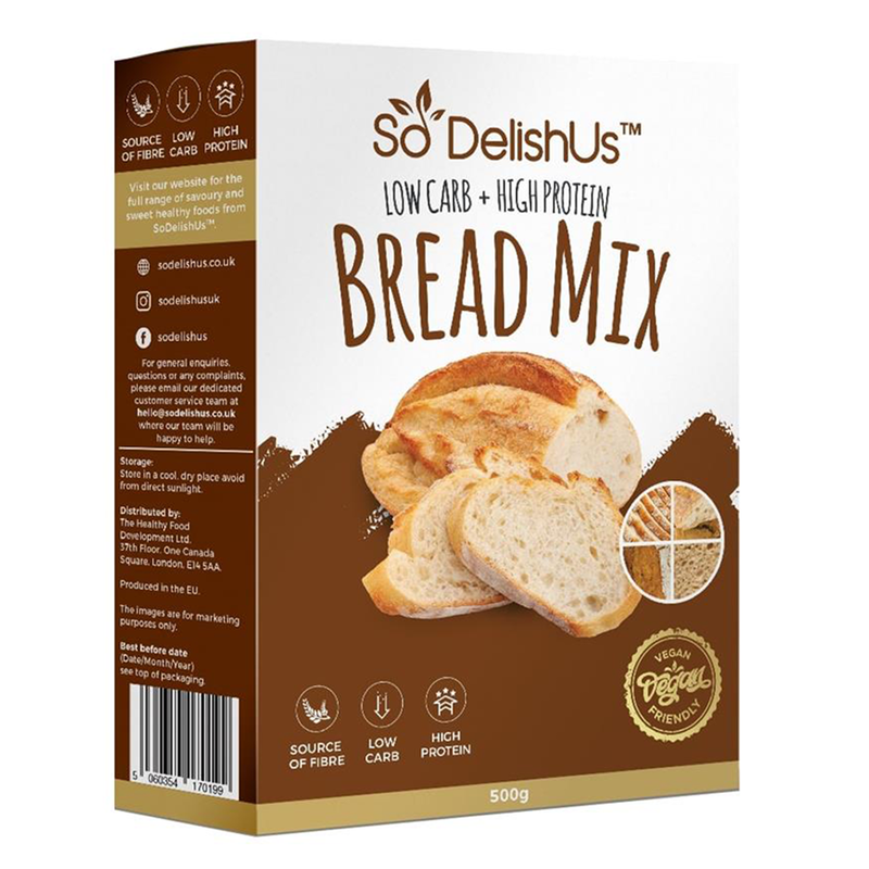 Low Carb High Protein Bread Mix 500g (SoDelishUs)