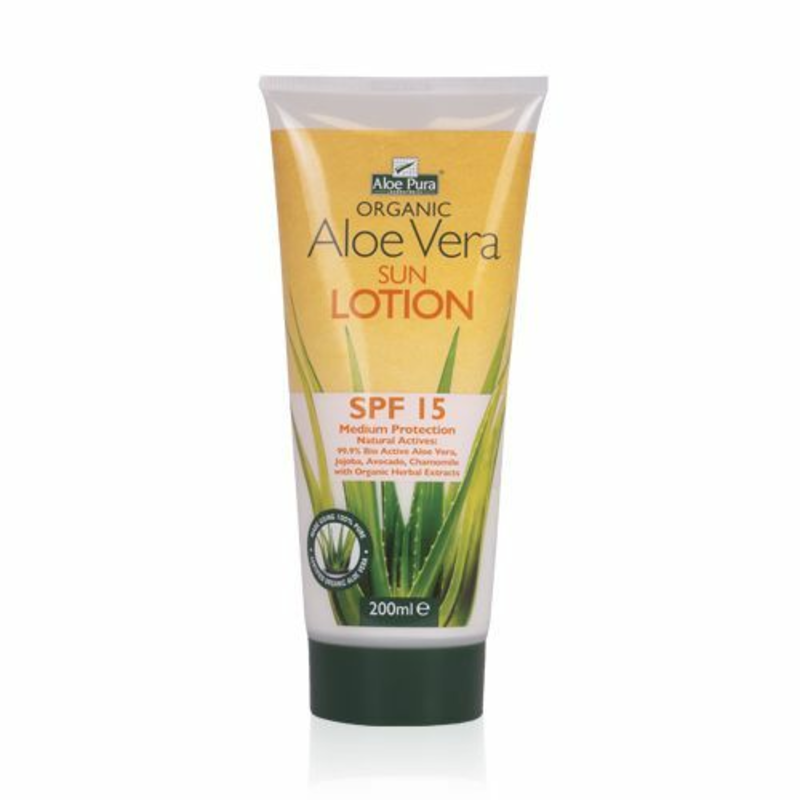 Aloe Vera Sun Lotion SPF15 200ml (Aloe Pura)