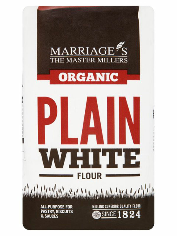 Plain White Flour, Organic 1kg (Marriages)