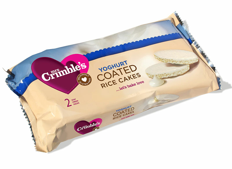 Yoghurt Coated Rice Cakes, GlutenFree 100g (Mrs Crimble's) Healthy
