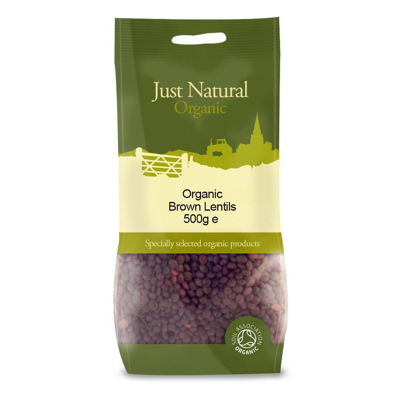 Brown Lentils 500g, Organic (Just Natural Organic)