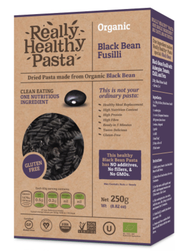 Black Bean Fusilli, Gluten-Free 250g (Really Healthy Pasta)