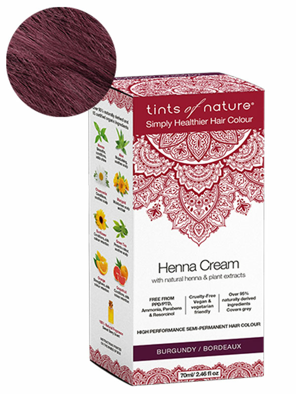 Henna Cream Burgundy 70ml (Tints of Nature)