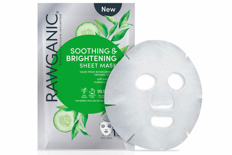 Organic Soothing & Brightening Sheet Mask (Rawganic)