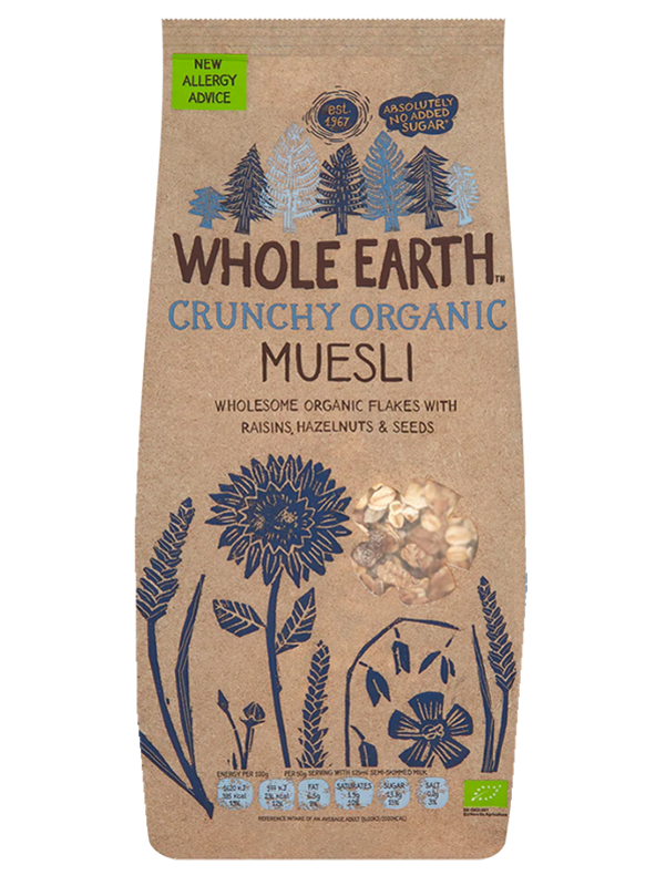 Crunchy Organic Muesli 750g (Whole Earth)