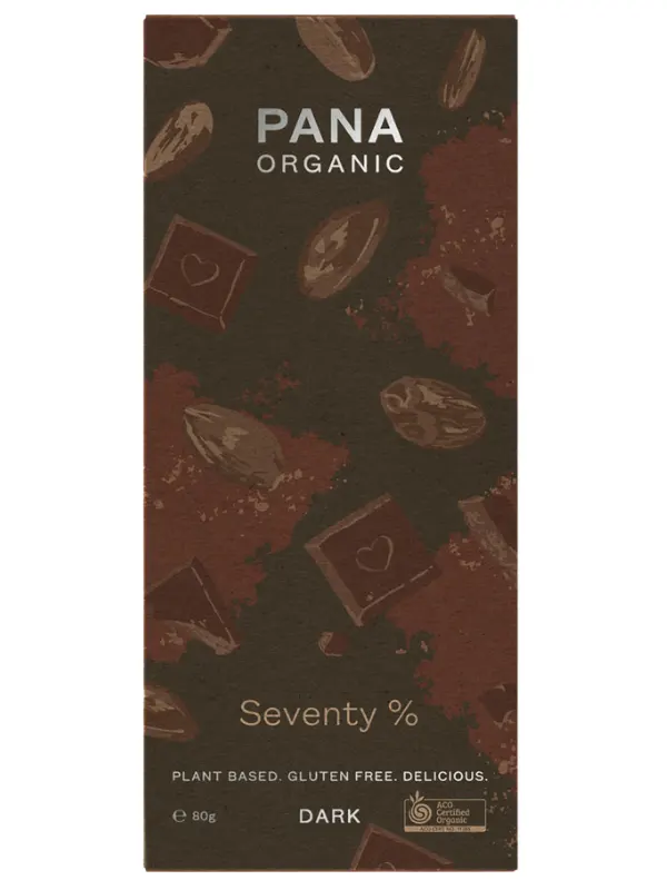 Organic Seventy % Bar 80g (Pana Chocolate)