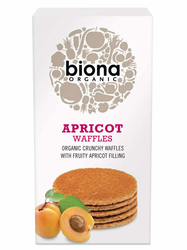 Apricot Waffles, Organic 175g (Biona)