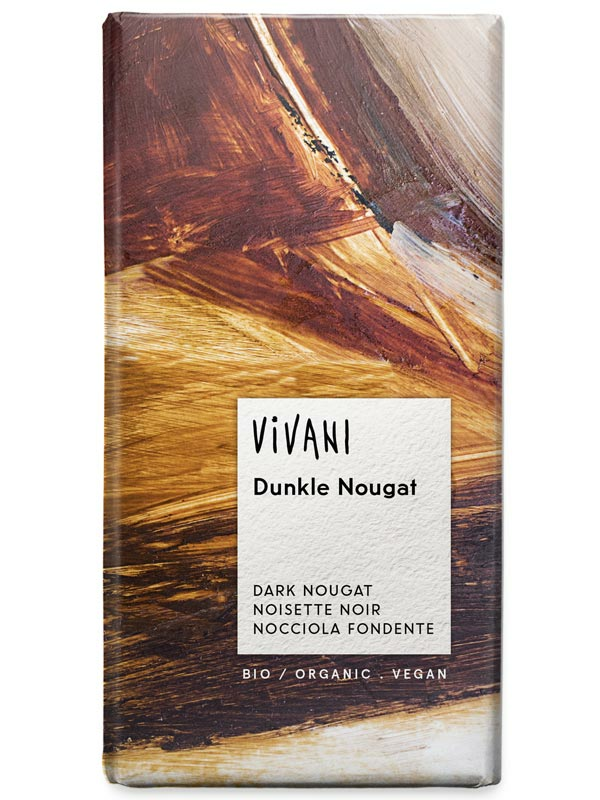Dark Nougat Chocolate 100g, Organic (Vivani)