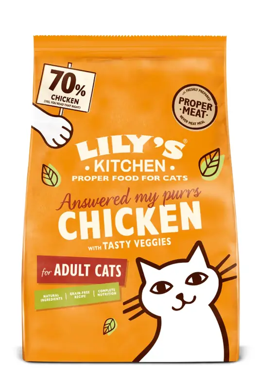 Lily's Kitchen Delicious Chicken Dry Cat Food - 4 X 800g Natuurlijk Kattenvoer