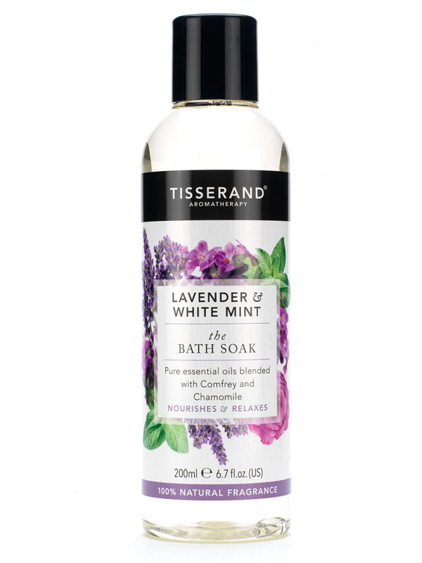 Lavender & White Mint Bath Soak 200ml (Tisserand)