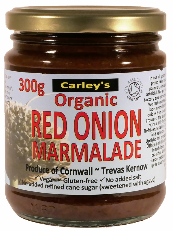 Red Onion Marmalade 300g, Organic (Carley's)