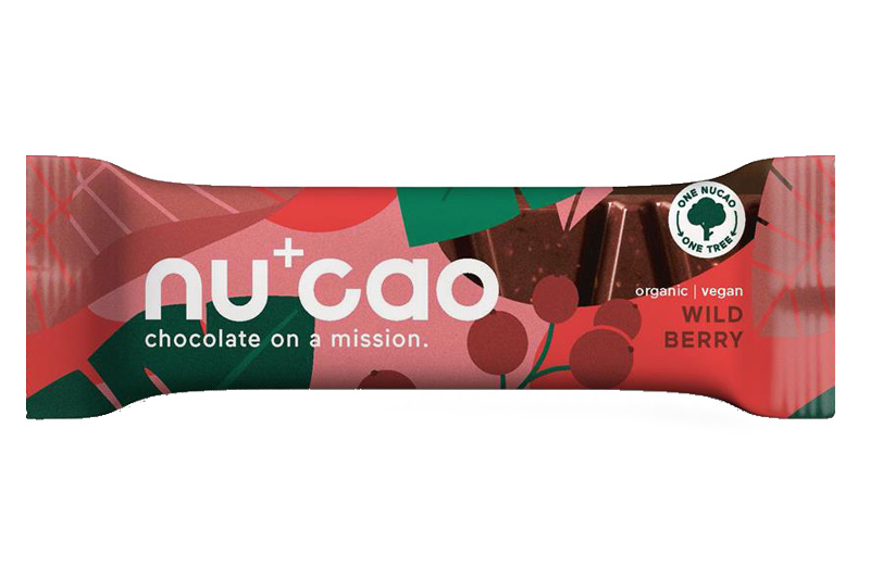 Wild Berry Chocolate Bar 40g, Organic (Nucao)