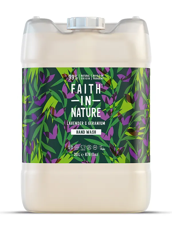 Hand Wash Lavender and Geranium 20L (Faith In Nature)