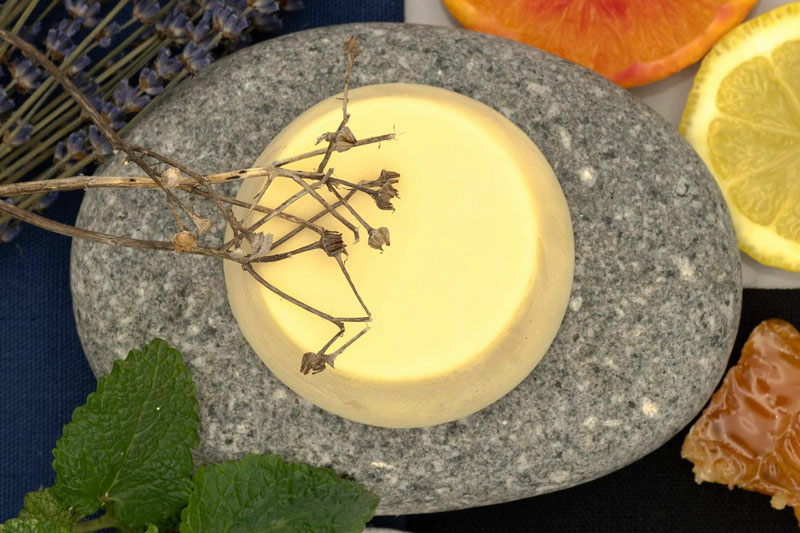 Peppermint, Lavender & Honey Conditioner Bar 50g (Naturally