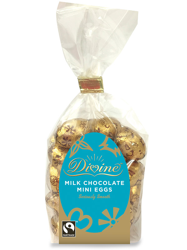 Mini Milk Chocolate Easter Eggs 160g (Divine Chocolate) Healthy Supplies