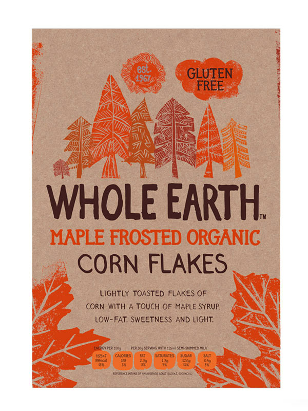 Maple Frosted Flakes, Organic 375g (Whole Earth)