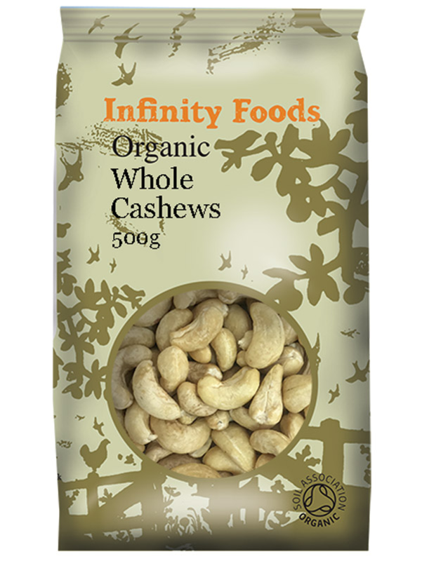 Organic Cashew Nuts 500g (Infinity Foods)