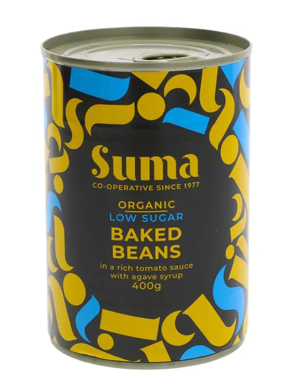 Organic Low Sugar Baked Beans 400g (Suma)