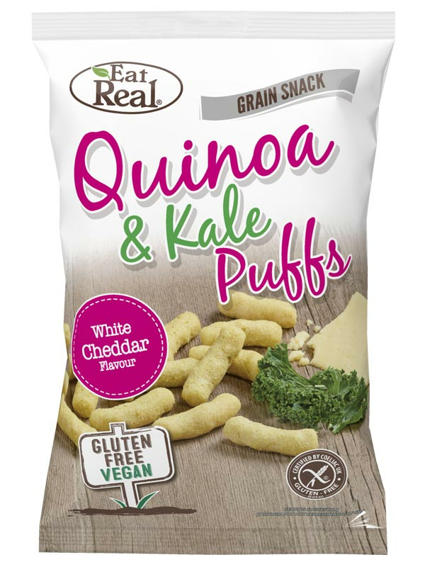 Quinoa & Kale White Cheddar Puffs 113g (Eat Real)