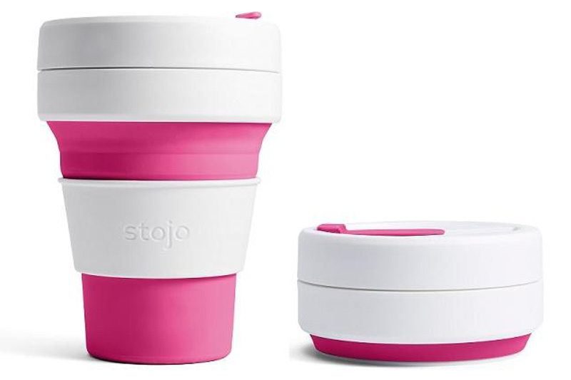 Collapsible Pocket Cup Pink 355ml (Stojo)