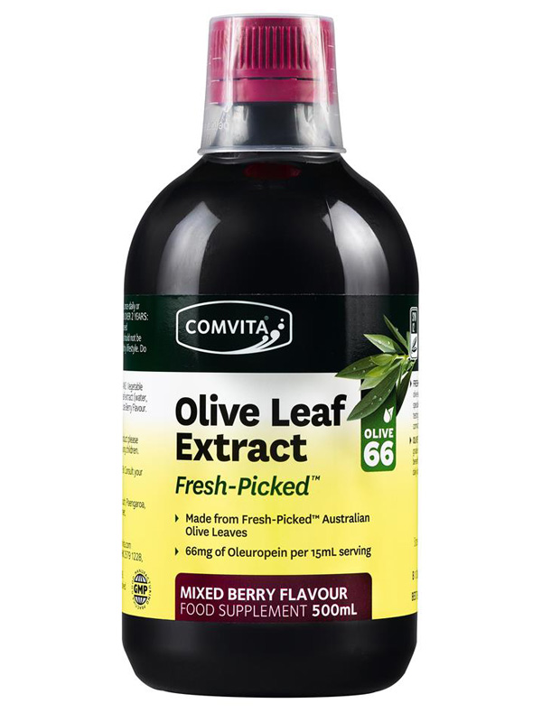 Olive Leaf Complex Mixed Berry 500ml (Comvita)