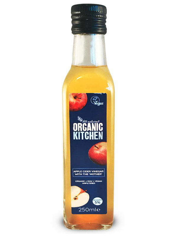 Raw Apple Cider Vinegar with The Mother, Organic 250ml (Organic Kitchen)