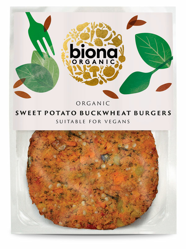 Organic Sweet Potato Buckwheat Burger 160g (Biona)