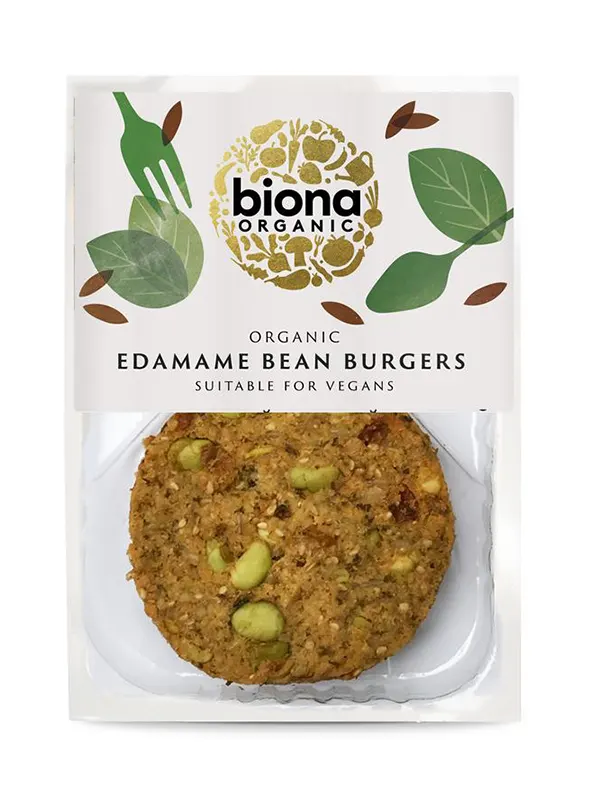 Organic Edamame Bean Burger 150g (Biona) Healthy Supplies