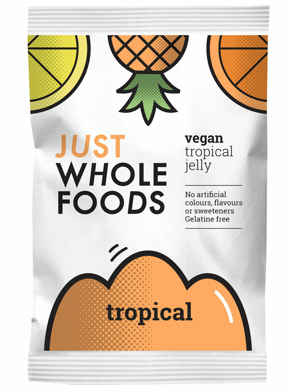 Vegan Tropical Fruits Jelly Crystals 85g (Just Wholefoods)