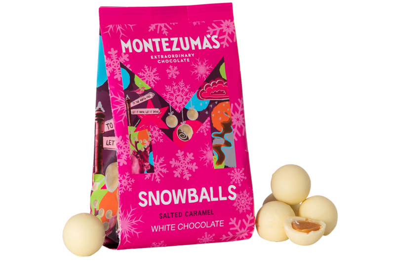White Chocolate Salted Caramel Snowballs 150g (Montezumas Chocolate)