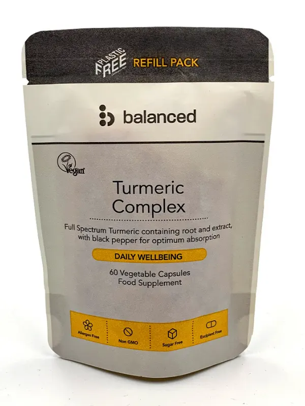 Turmeric Complex Refill Pouch 60 Capsules (Balanced)