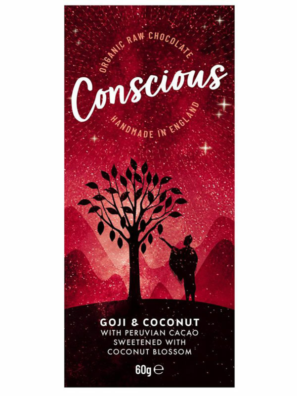 Goji & Coconut Chocolate, Organic 60g (Conscious)