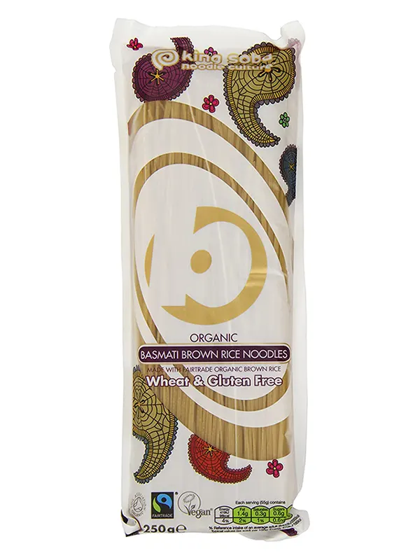 Organic Basmati Brown Rice Noodles 250g (King Soba) Healthy Supplies