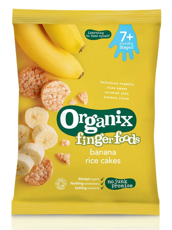 Banana Rice Cakes, Organic 50g (Organix)