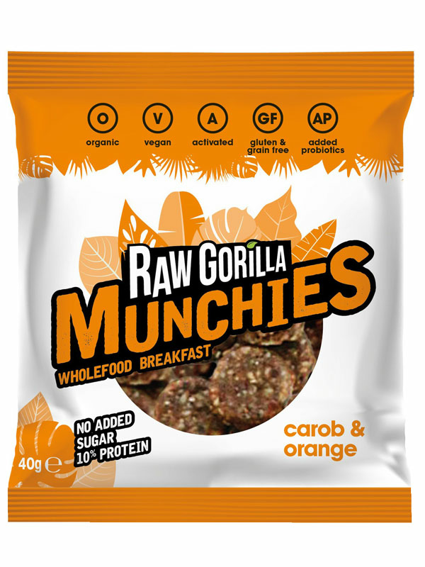Organic Carob & Orange Munchies 40g (Raw Gorilla)
