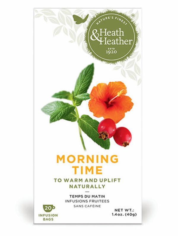 Heath & Heather Hibiscus, Fruit & Herb "Morning Time" Herbal Tea - 20 bags