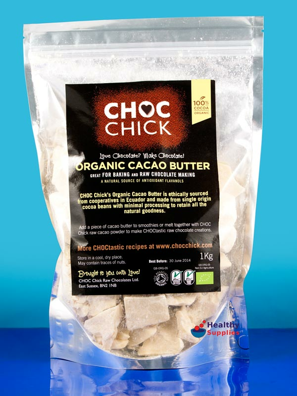 Raw Cacao Butter Pieces 1kg (Choc Chick)
