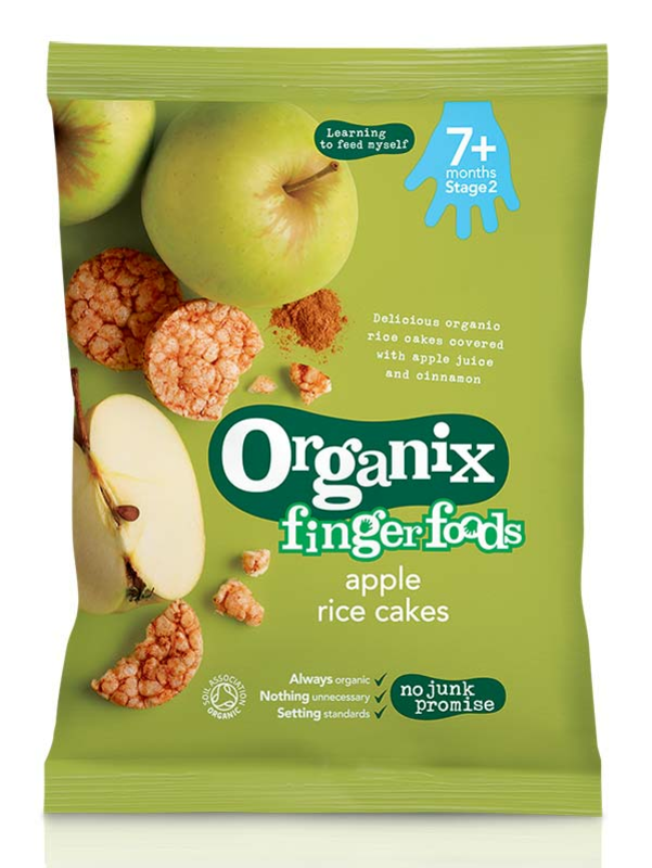 Apple Rice Cakes, Organic 50g (Organix)