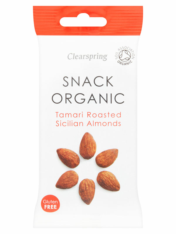 Tamari Roasted Sicilian Almonds 30g (Clearspring)