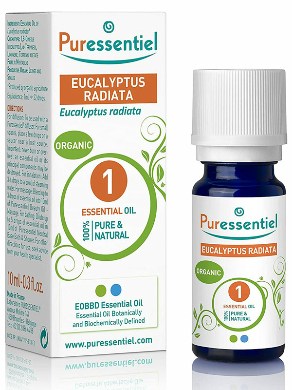 Organic Eucalyptus Radiata Essential Oil 10ml (Puressentiel)