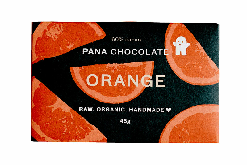 Orange 60% Cacao Bar, Organic 45g (Pana Chocolate)