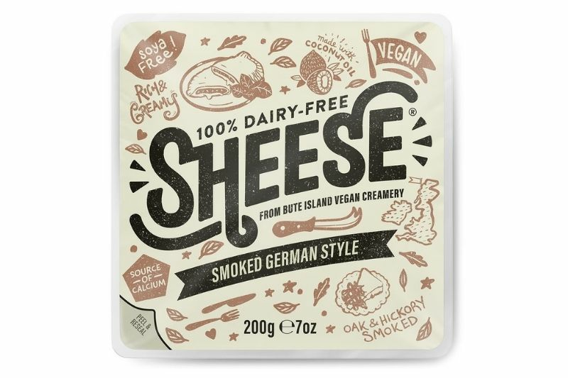 Smoked German Style Cheese Blocks 200g (Bute Island Food Sheese)